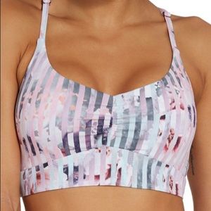 Calia Women’s Stripe Ladder Back Swim Top-S